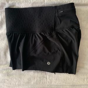 Lululemon shorts, black, size 4